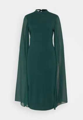 CAPE SLEEVE DRESS - Vestito di maglina